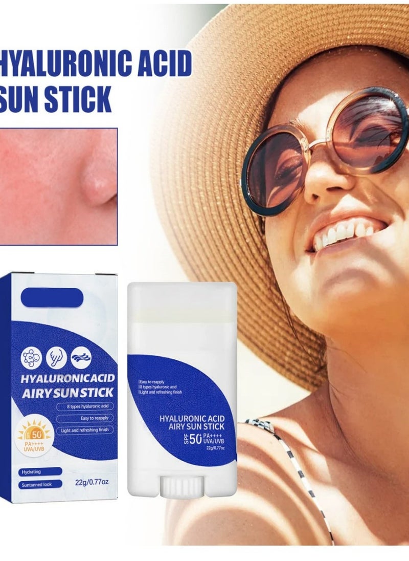 Hyaluronic Acid Airy Sun Stick SPF 50+ PA++++ – Lightweight, Moisturizing Sunscreen (22g)