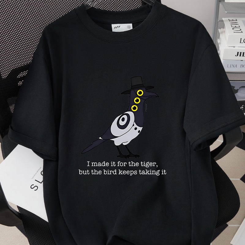 Anime Cartoon Korean Style Trendy Printed Short-Sleeved T-Shirt For Men And Women, Loose Fit, 260G Pure Cotton Top 0707 - Image 5