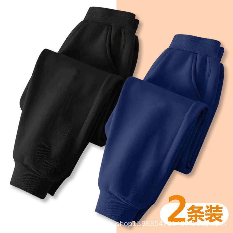 High-Quality Pants For , Thickened And Fleece-Lined Children'S Sweatpants, Super Soft Fine Fleece Integrated Pants For Older Children - Image 5