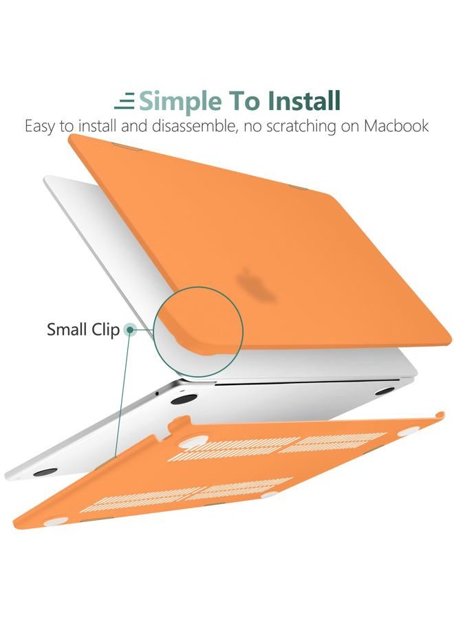 DONGKE MacBook Air 13.5 inch Case Compatible with M4 M3 M2 2025 2024 2023 2022 A3240 A3113 A2681, Plastic Hard Shell and Keyboard Cover for MacBook Air M4 13", Matte Cosmic Orange - Image 5