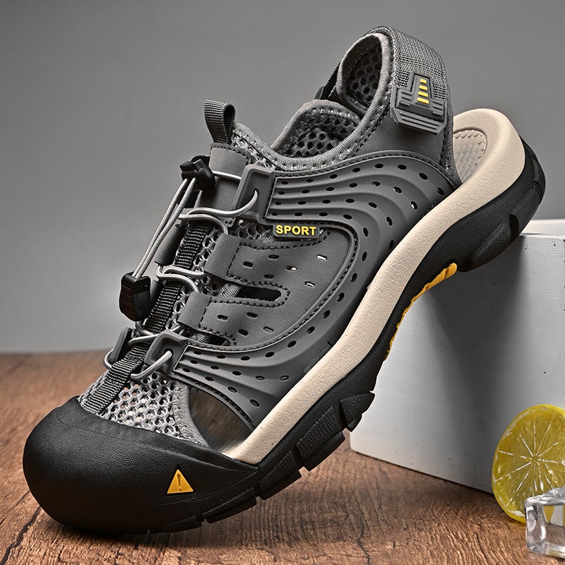 Beach Shoes Men'S Summer Breathable Outdoor Closed Toe Sandals Men'S Non-Slip All-Match Casual Shoes Plus Size Men'S Shoes - Image 4