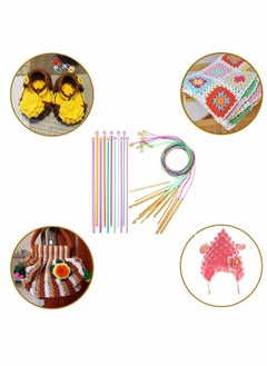 Generic 23 Piece Crochet Hook Set with Aluminum and Bamboo Needles for Beginners, Perfect for Knitting and Sweater Projects  - Image 5