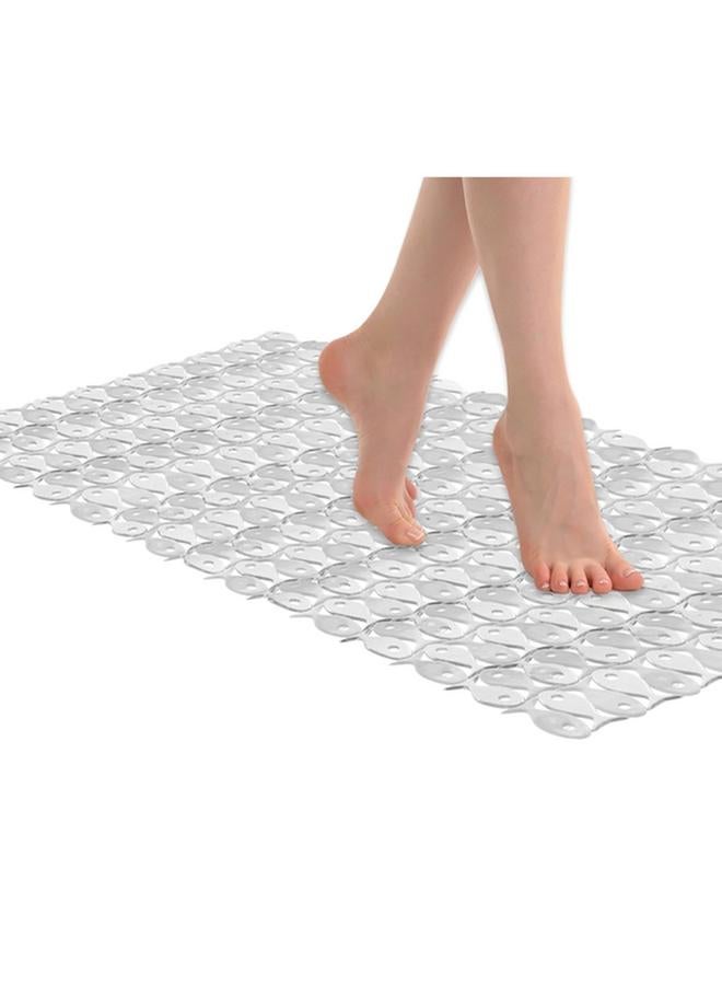 TATAY Fish Design Rectangular Anti-Slip Pvc Bath Mat White 70 X 36Cm 5510201 - Image 2