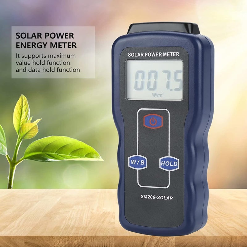 Handheld Solar Radiation Detector with Hold Function for Solar Energy Research and Glass Performance Test - Image 4