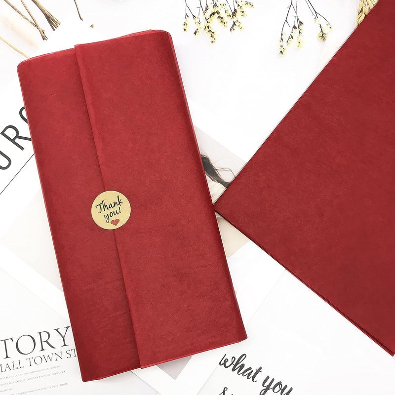 Red Dot Gift REDDOTGIFT 25 Sheets Red Tissue Paper Gift Wrapping DIY Tissues 50 * 75cm…17 Grams,Acid Free for A Variety Of Craft, Art and Paper Projects,T-Shirt Wrap (Red, 50x75cm) - Image 3