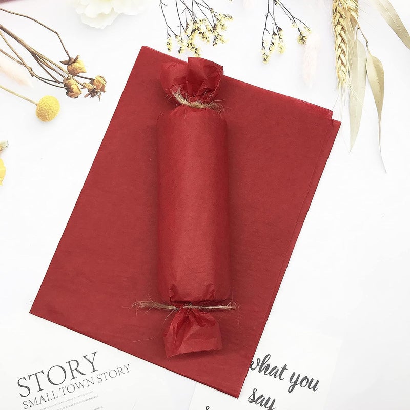 Red Dot Gift REDDOTGIFT 25 Sheets Red Tissue Paper Gift Wrapping DIY Tissues 50 * 75cm…17 Grams,Acid Free for A Variety Of Craft, Art and Paper Projects,T-Shirt Wrap (Red, 50x75cm) - Image 2