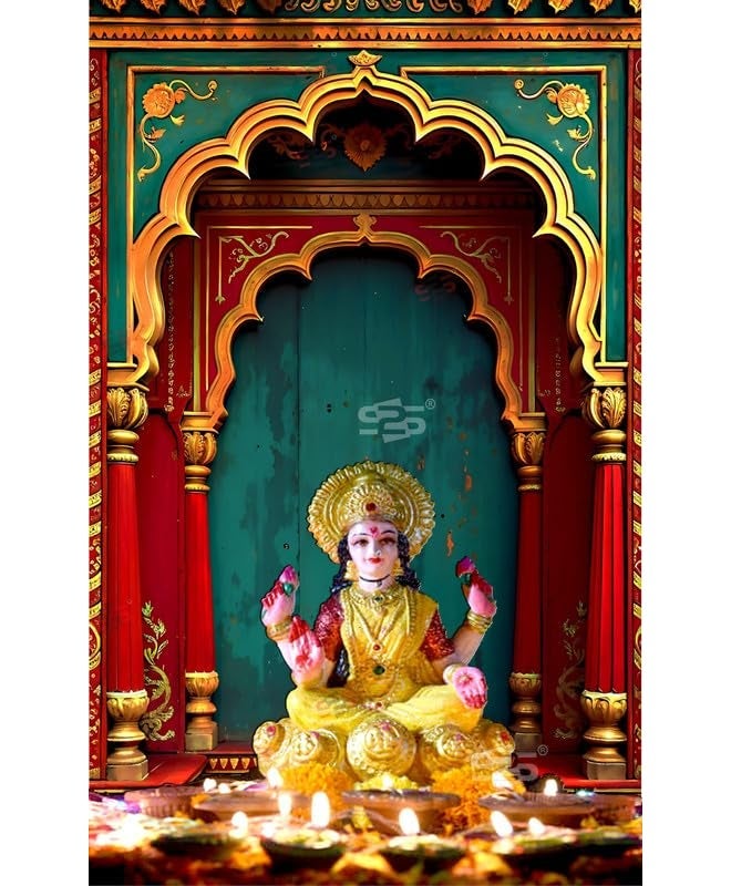 S2S قماش خلفية قوس مارون أنيق لتزيين البوجا التقليدي، قماش تزيين خلفية | قماش ستارة لجميع المهرجانات والفعاليات والمناسبات - (5 × 8 قدم) (قوس مارون) - Image 2