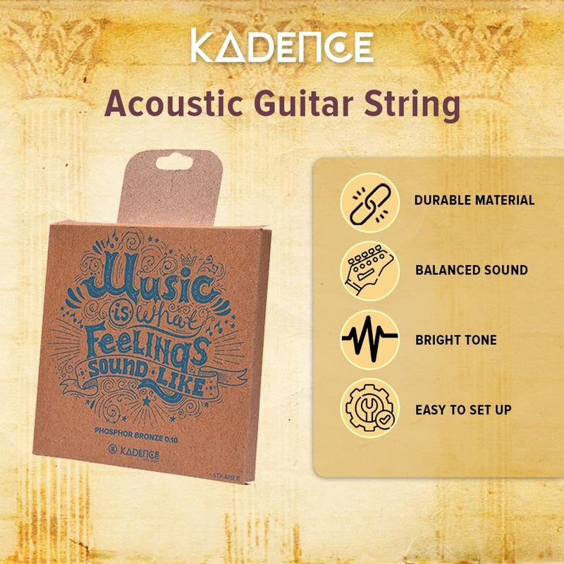 Kadence Diverse purchase plan Acoustic Guitar String Phoshphor Bronze 0.011 STR-PHB Economical upgraded quality - Image 2