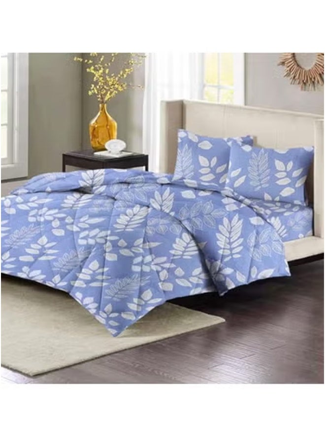 بي إس بي لحاف قطني فائق النعومة بحجم كينج مع غطاء سرير مزدوج مناسب لجميع الأحوال الجوية والفصول (اللحاف فقط) - Image 4