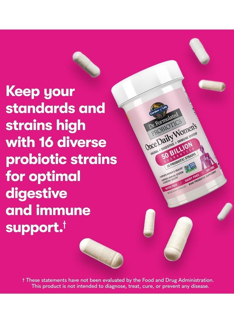 Garden of Life - Garden of Life Dr. Formulated Probiotics for Women, 30 Vegetarian Capsules - Image 1