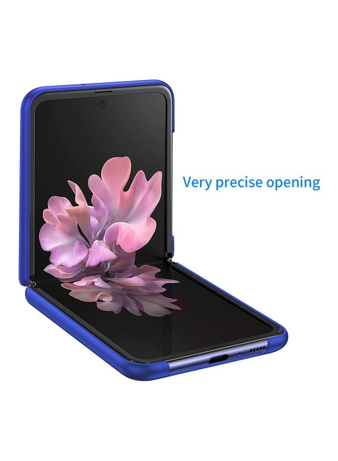 NIBEMINENT New Premium Material Slim Full Protection Cover For Samsung Z Flip Blue - Image 2