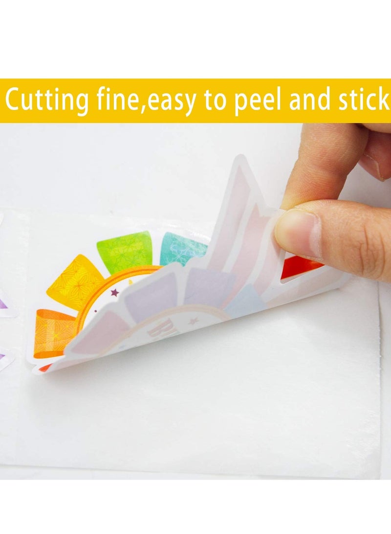 Excefore Birthday Stickers, Happy Birthday Badge Stickers Can Be Attached Wall, Table, Cheek, Arm, Clothes for Birthday Party Decoration 300 Pcs - Image 3