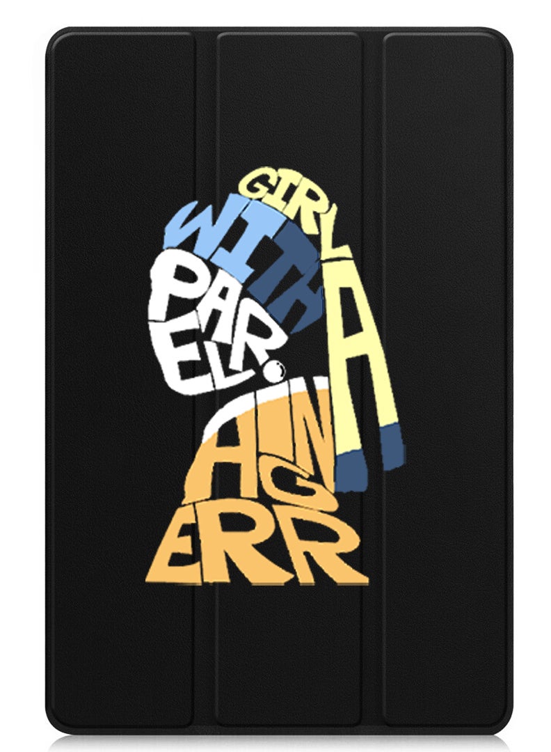 Theodor Protective Flip Case For Apple iPad Pro 11 (2024) With Trifold Stand Auto Wake Sleep Shockproof Cover Girl with - Image 1