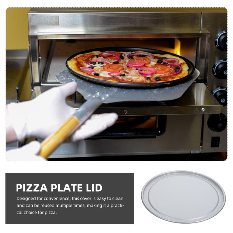 Pizza Pan Lid Restaurant Aluminum Alloy Pizza Pan Lid Round Cake Baking Plate Cover - Image 4