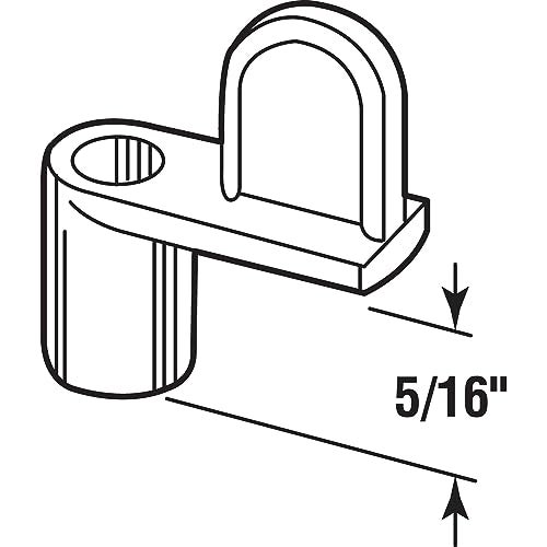 Prime-Line PL 14466 Diecast Screen Clip, 5/16 In., White (100 Pack) - Image 2