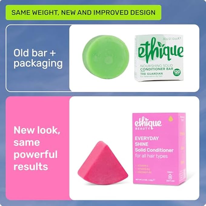Ethique EVERYDAY CONDITIONER BAR FOR SOFT, SHINY HAIR WITH VITAMIN C - PLASTIC-FREE, CRUELTY-FREE, VEGAN, 2.12 OZ - FORMERLY THE GUARDIAN - Image 3