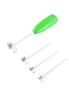 "4-Piece Plastic Stuffed Vegetable Corer Set - Magic Corer for Zucchini, Eggplant, and Tomatoes, Perfect for Easily Preparing Stuffed Vegetables. Includes a Thin and Sturdy Corer for Vegetables like Zucchini and Eggplant. A Versatile Tool for Professionally and Easily Preparing Stuffed Dishes, Ideal for Everyday Cooking."