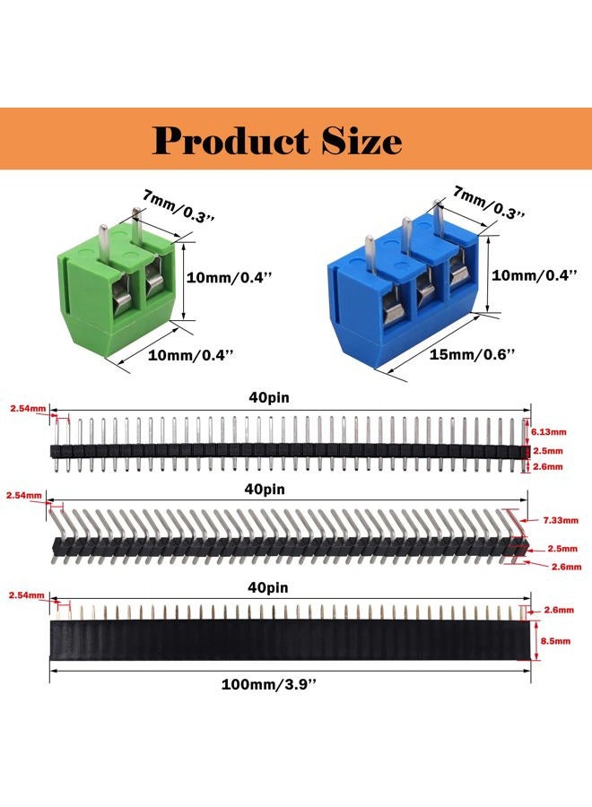 Sunxeke 17 Values Double Sided PCB Board Kit for DIY Soldering and Electronic Project Circuit Boards Compatible with Arduino Kits, 2.54mm Male and Female Header Connector - Image 4