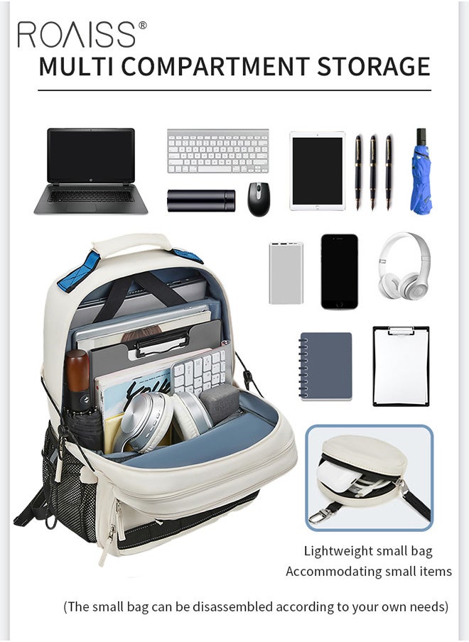 Unisex Multifunctional Ergonomic Backpack with Comfortable Back Padding Large Capacity Multiple Compartments Scientific Partitioning Ideal for Short Trips Business Duffel Bags with Adjustable Straps