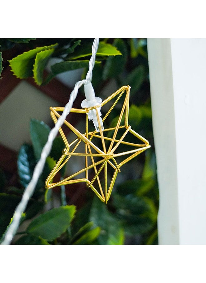 DANUBE HOME Star Ornament String Lights Outdoor Pendant Light Hanging Lantern Lamp Farmhouse Outdoor Porch Chandelier For Gazebo, Patio, Yard, Garden 4.7 Meter  - Image 2