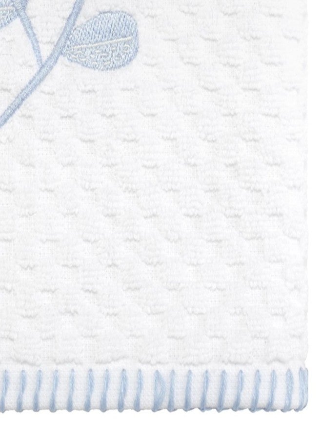 IZOD - Hand Towels, Soft & Absorbent Embroidered Cotton with Textured Terry Weave, Evergreen Bathroom Decor (Kingsley Collection, 2-Pack) - Image 5