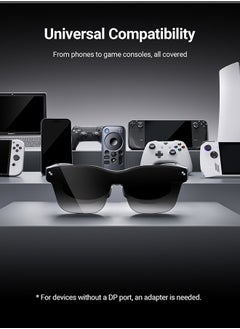 RayNeo RayNeo Air 2s XR Glasses - Latest AR Smart Glasses with 4 Speakers, 201" Micro OLED with 120 Hz, 5000 nits Brightness, Smart Glasses for iPhone 16/15/15 Pro Max/Android/MacBook/Switch/PS5/-2024 Model.  - Image 4