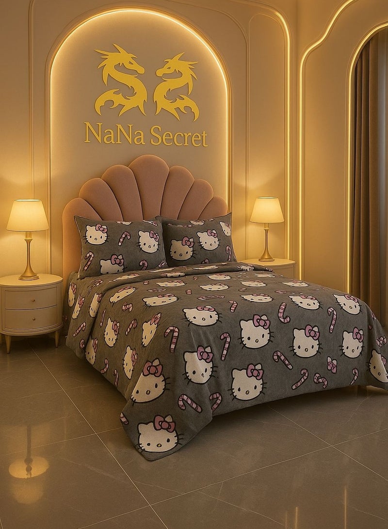 طقم دفاية سرير أطفال 6 قطع حفر ليزر