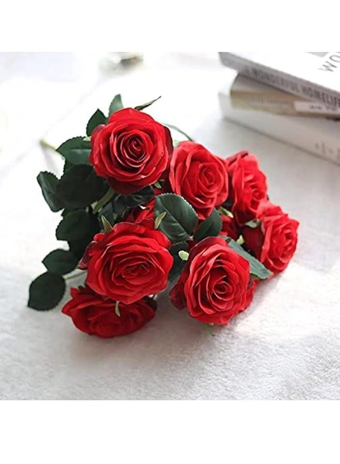 Artificial Roses Flowers for Valentine's Day - Red - Image 1