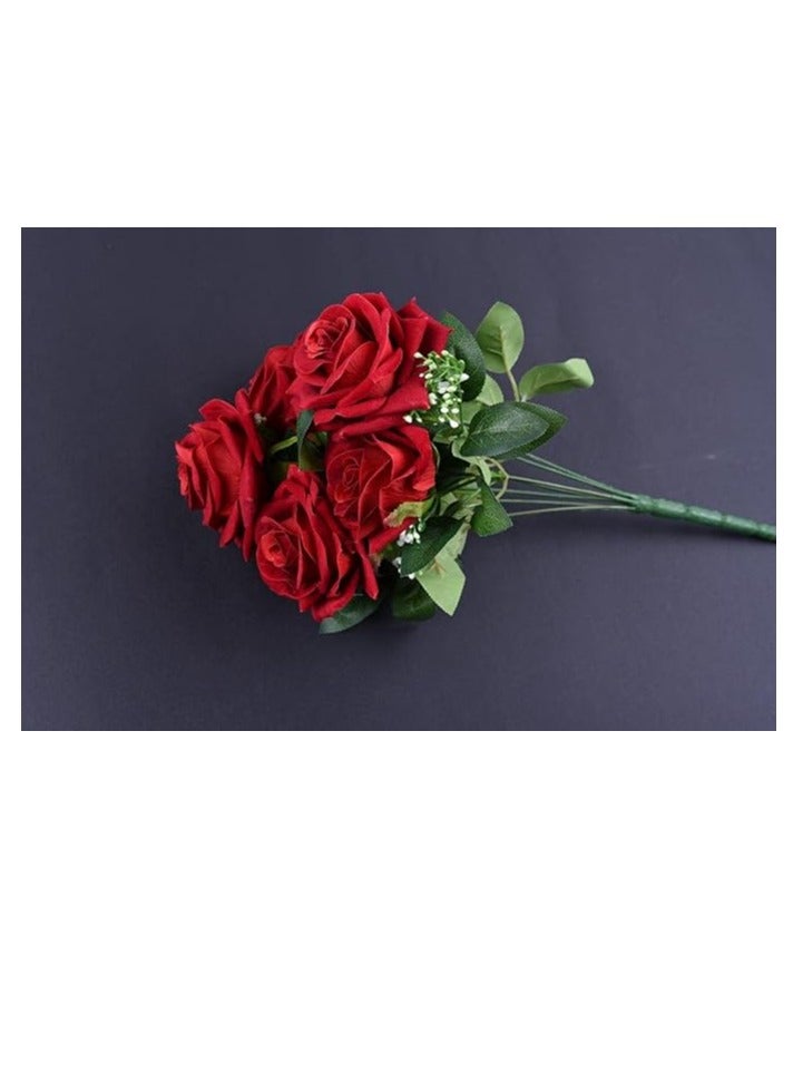 Artificial Roses Flowers for Valentine's Day - Red - Image 2