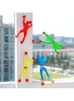 GNAFOTU Sticky Window Crawler Men Stretchy Sticky Wall Climbers Sticky Men Wall Climbers Stretchy Sticky Toys Window Crawler Toys Party Bag Fillers for Party Favor Home Kids 16 Pcs  - Image 2