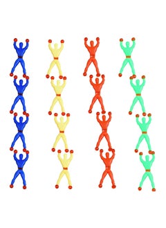 GNAFOTU Sticky Window Crawler Men Stretchy Sticky Wall Climbers Sticky Men Wall Climbers Stretchy Sticky Toys Window Crawler Toys Party Bag Fillers for Party Favor Home Kids 16 Pcs  - Image 1