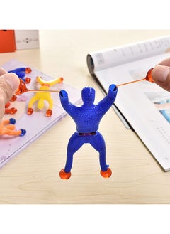 GNAFOTU Sticky Window Crawler Men Stretchy Sticky Wall Climbers Sticky Men Wall Climbers Stretchy Sticky Toys Window Crawler Toys Party Bag Fillers for Party Favor Home Kids 16 Pcs  - Image 5