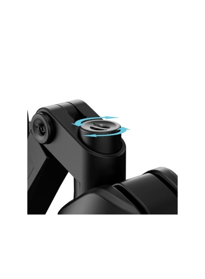 Porodo Blue Cradle Suction Car Phone Holder Multi Surface Mount Adjustable 4.5 to 6.5 Inch Devices - Image 4