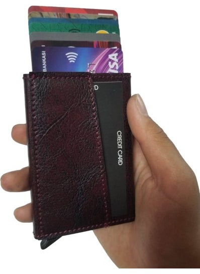 EMEK Minimalist Secrid Mechanism Metal Credit Card Holder Business Card Holder  - Image 1