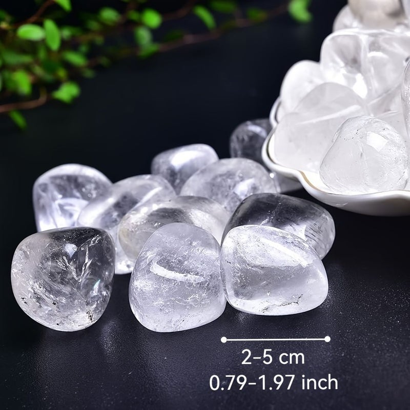 0.79-1.97 Inch Natural Clear Quartz Stones Tube Vase Filler for Home Decor - Image 3