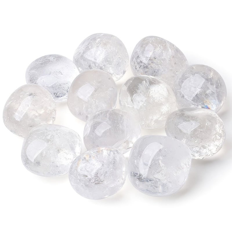 0.79-1.97 Inch Natural Clear Quartz Stones Tube Vase Filler for Home Decor - Image 1