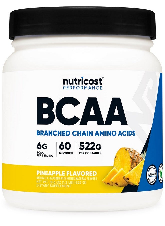 مسحوق Nutricost BCAA (الأناناس، 60 وجبة) - النسبة المثالية 2:1:1 - Image 1