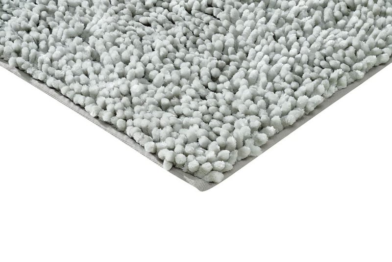 Villedomo Luxury Soft Bath Mat for Bathroom | Anti Skid Bathmat for Home | Dust Resistant | Easy to Clean | Super Absorbent Bathmat Anti Slip | Glaze Silver - 40x60cm - Image 5