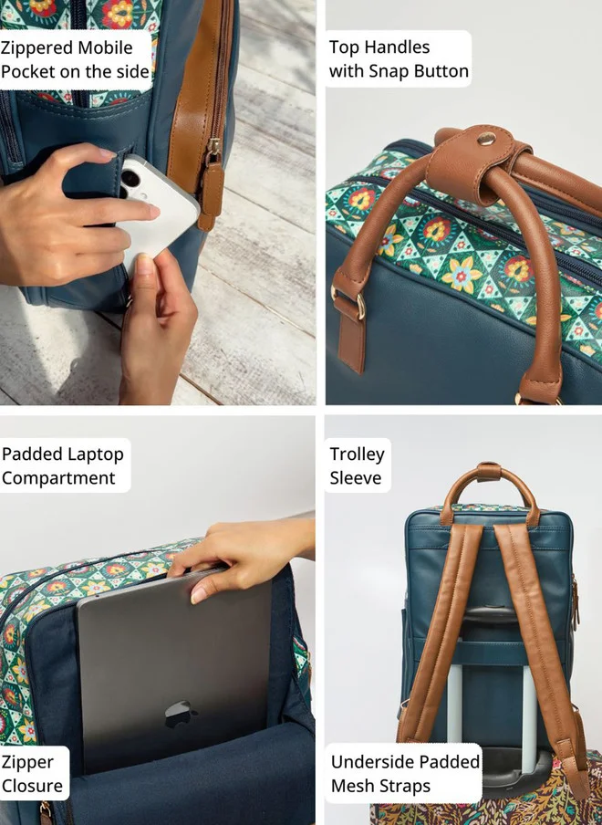 Chumbak  The Bombay Backpack - Floral | Digital Nomad  | Best Price UAE