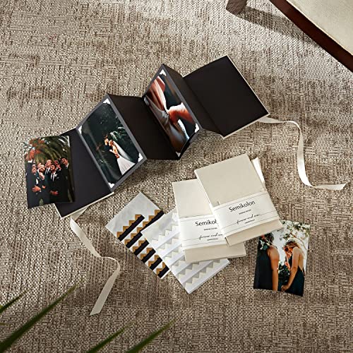 Semikolon - Photo Accordion Leporello Classico Wedding Edition, Handmade to Hold and Display up to 14 Photos, Chamois - Image 5