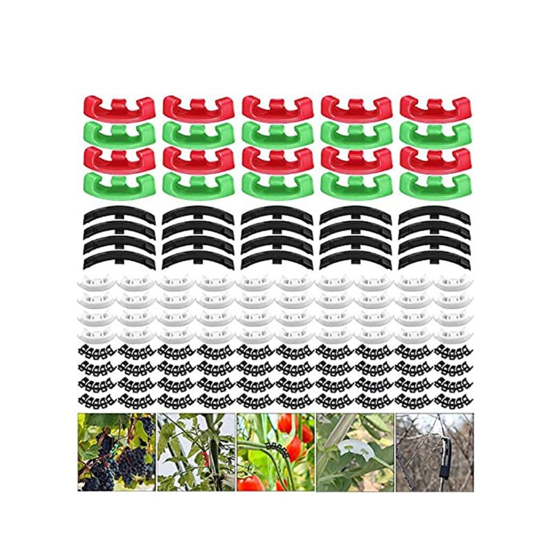 Zikra 150 Pieces 90 Degree Plant Clips Branches Clips Control The Growth of Plants Branches Clamps for Low Stress Planting Clip - Image 1