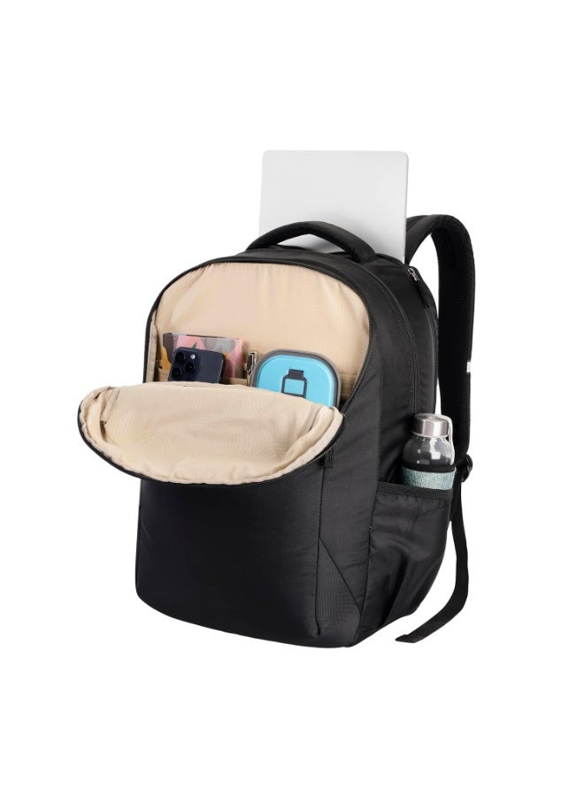 American Tourister Valex+ | 36L Backpack | 17" Laptop Bag | 3 Compartments | College & Office Backpack for Men and Women | Black | 1 Yr Global Warranty - Image 3