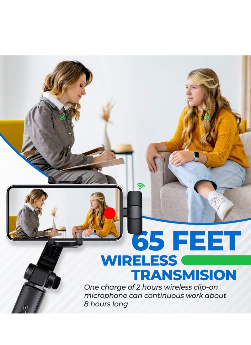 BORTONY Wireless Microphone for USB-C Android Phones Compatible with iPhone 15 Series Wireless Lavalier Microphone for Android USB C Microphone for Video Recording Vlogging TikTok  - Image 4