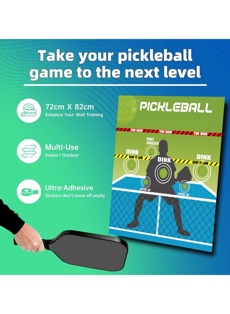 general Pickleball hitting pad pickleball training mat wall sticker pickleball training equipment - Image 3