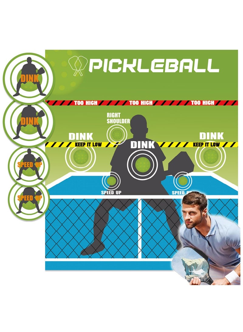 general Pickleball hitting pad pickleball training mat wall sticker pickleball training equipment - Image 1