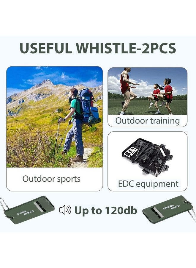 BISONBERG Whistle High Sound for Outdoor Survival with Chain, Three Tube High and MultiAudio Whistle, Emergency Whistle for Camping Hiking Adventure, Survival Gadgets - 1 pc - Image 5