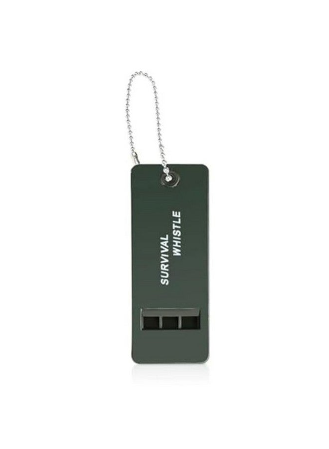 BISONBERG Whistle High Sound for Outdoor Survival with Chain, Three Tube High and MultiAudio Whistle, Emergency Whistle for Camping Hiking Adventure, Survival Gadgets - 1 pc - Image 1