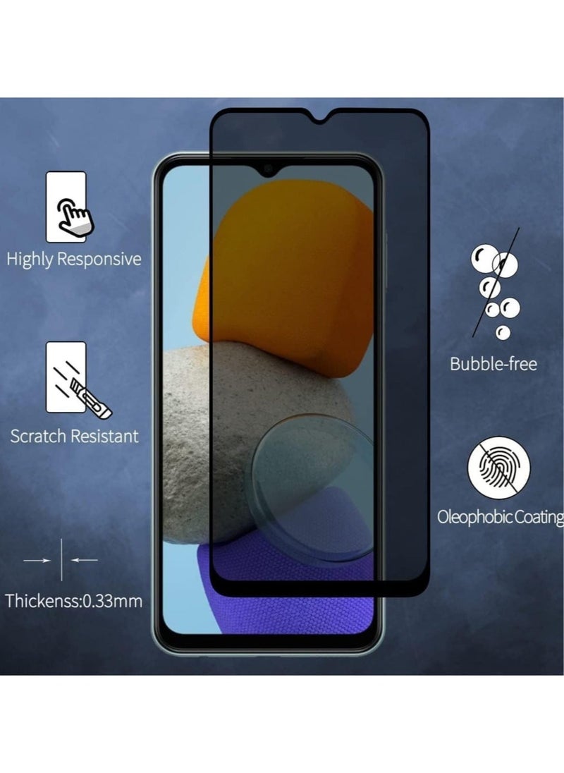 Raxoom Samsung Galaxy A14 5G Privacy Glass Screen Protector Anti-Spy Tempered Glass Film 9H Hardness Scratch Resistant Bubble Free Glass Screen Protector - Image 2