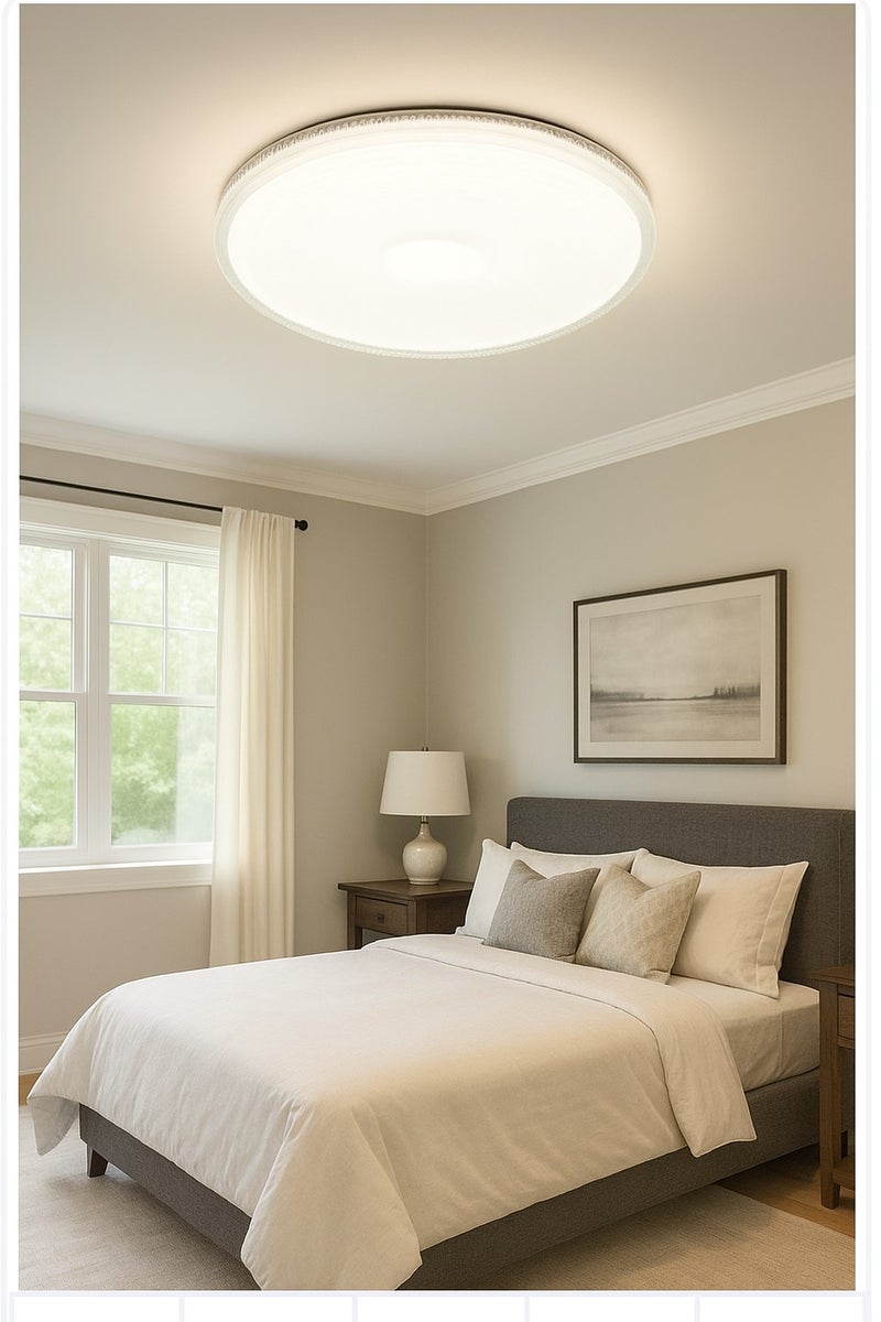 AL THURAYAT Luxury ceiling light LED with modern design for balanced lighting and elegant elegance, 3-color changing LED ceiling lamp for kitchen, bedroom, living room, hallway and balcony - Image 5