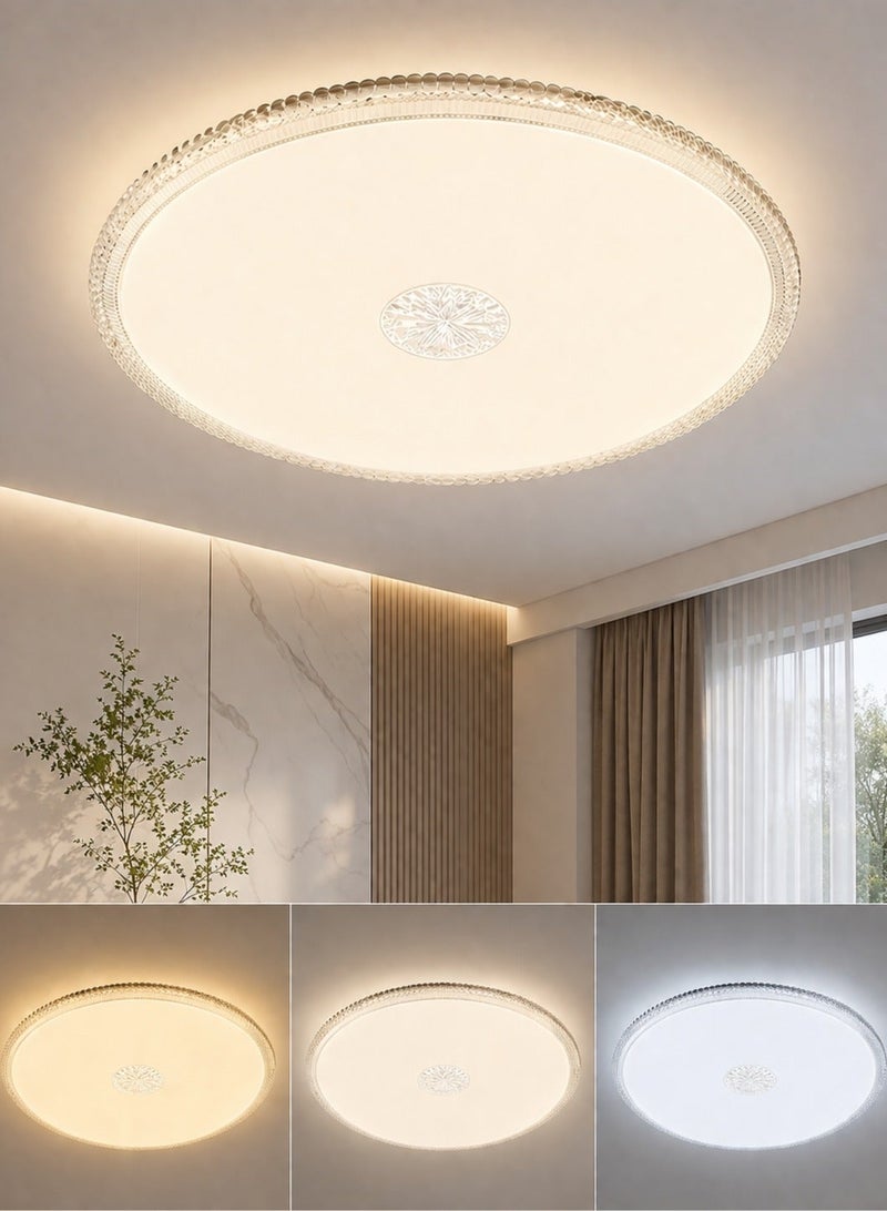AL THURAYAT Modern LED Ceiling Light 3 Color Changing (Warm/Neutral/Cool) for Bedroom and Living Room - Image 2